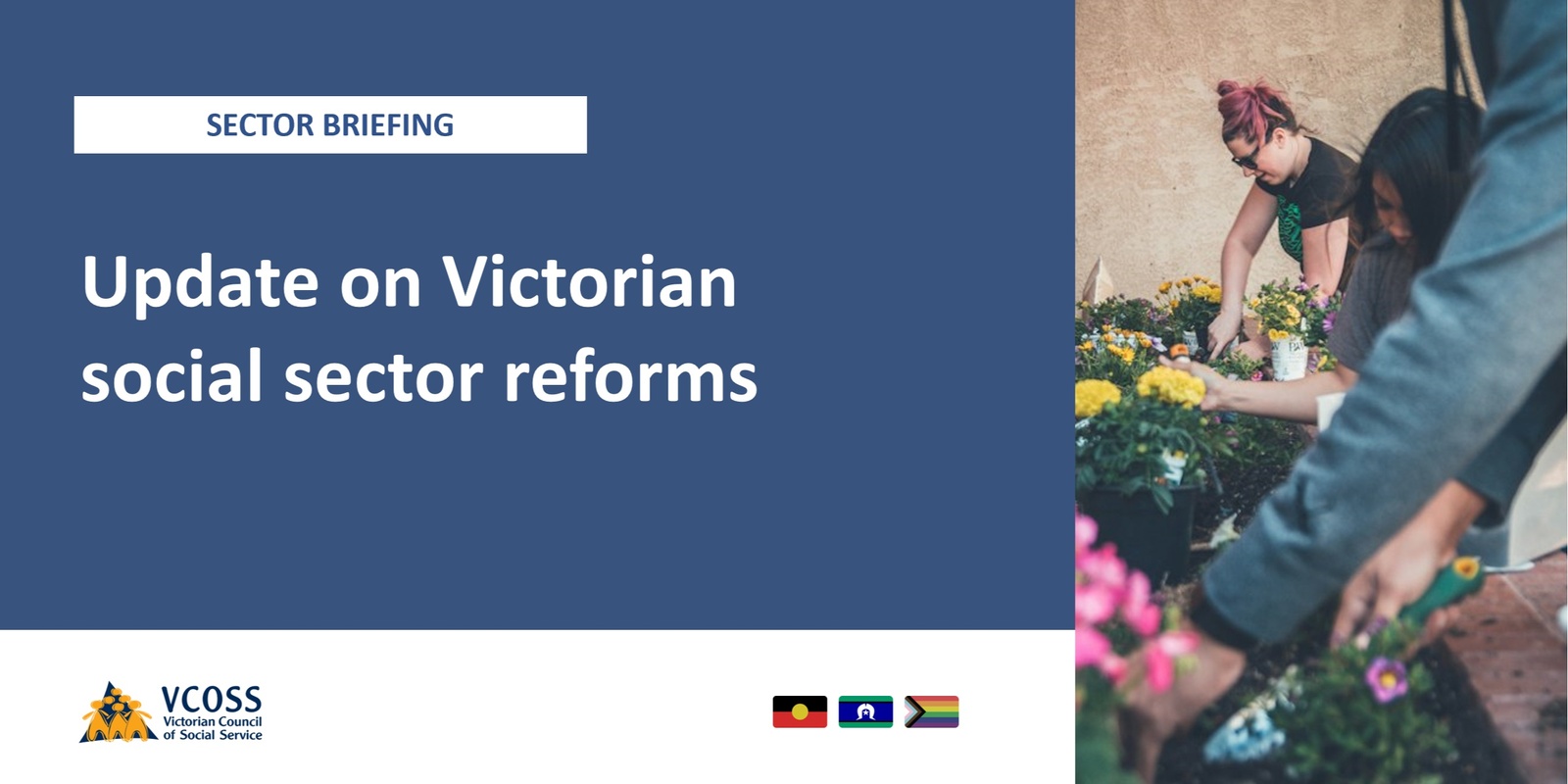 Banner image for Update on Victorian social sector reforms