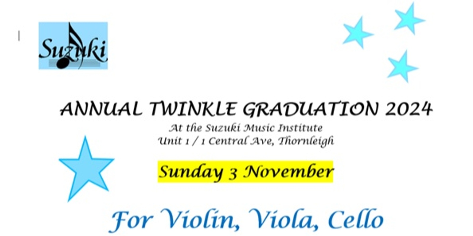 Banner image for Annual Twinkle Graduation 2024