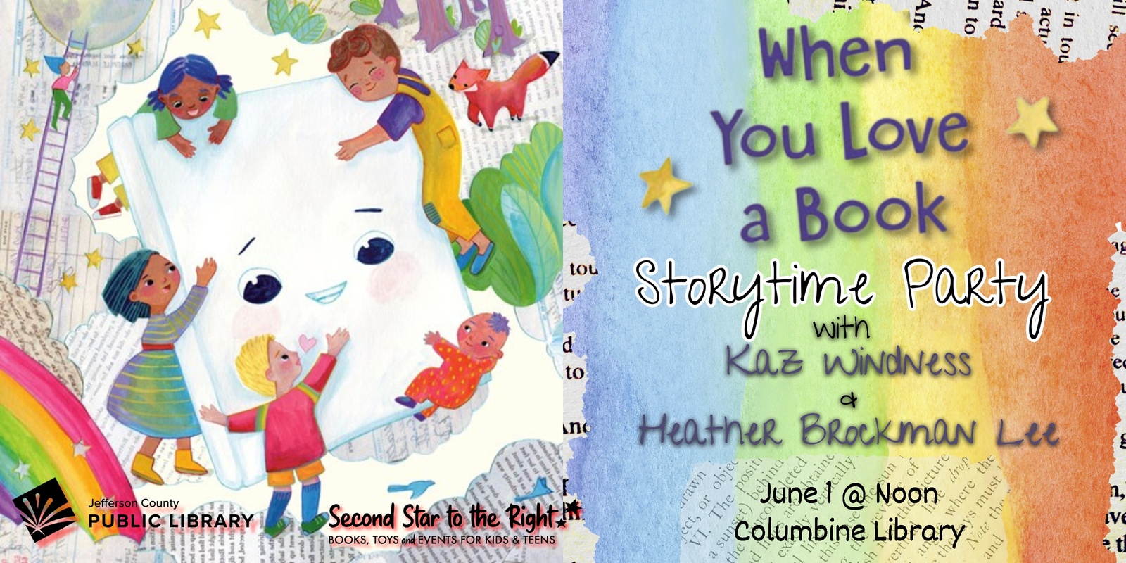 Banner image for "When You Love a Book" Storytime Party with Kaz Windness & Heather Brockman Lee