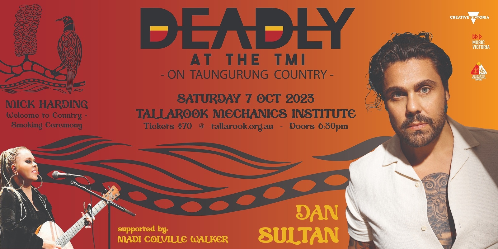 Banner image for Dan Sultan ~ Deadly at the TMI on Taungurung Country