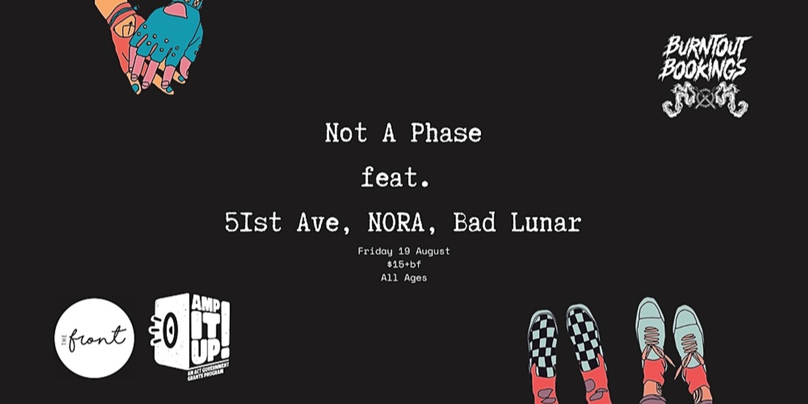 Banner image for EMO Night: Not A Phase - GIG NIGHTS @ The Front with Burntout Bookings
