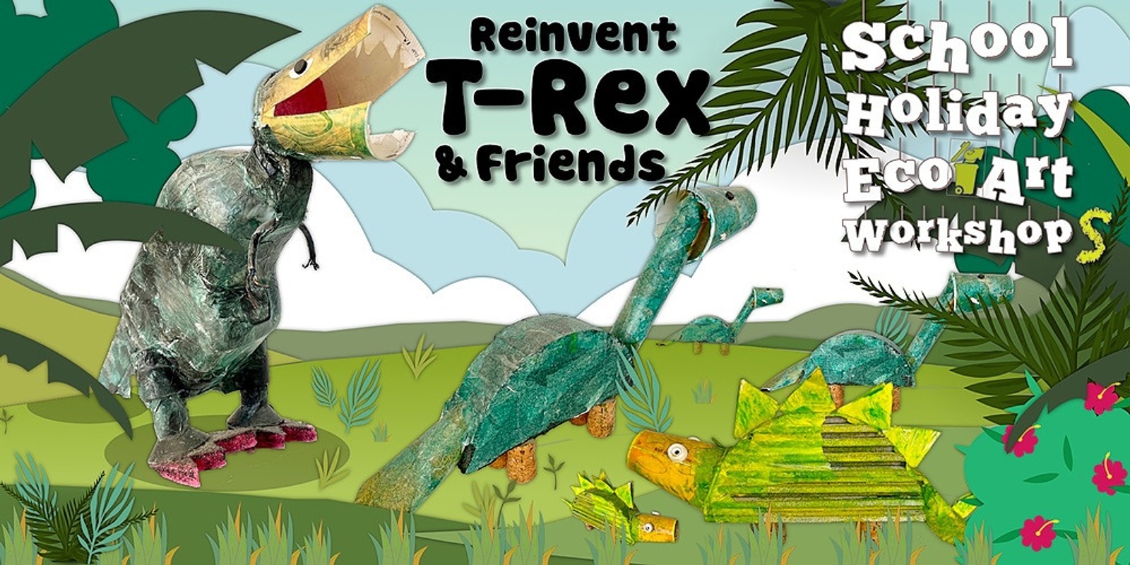 Banner image for Reinvent T-Rex & Friends Eco Art Workshop