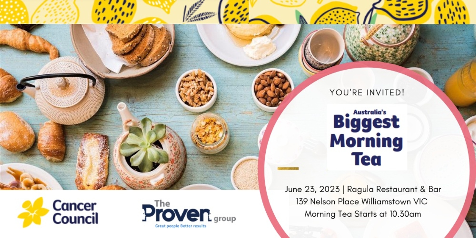 Banner image for The Proven Group's Biggest Morning Tea - Melbourne