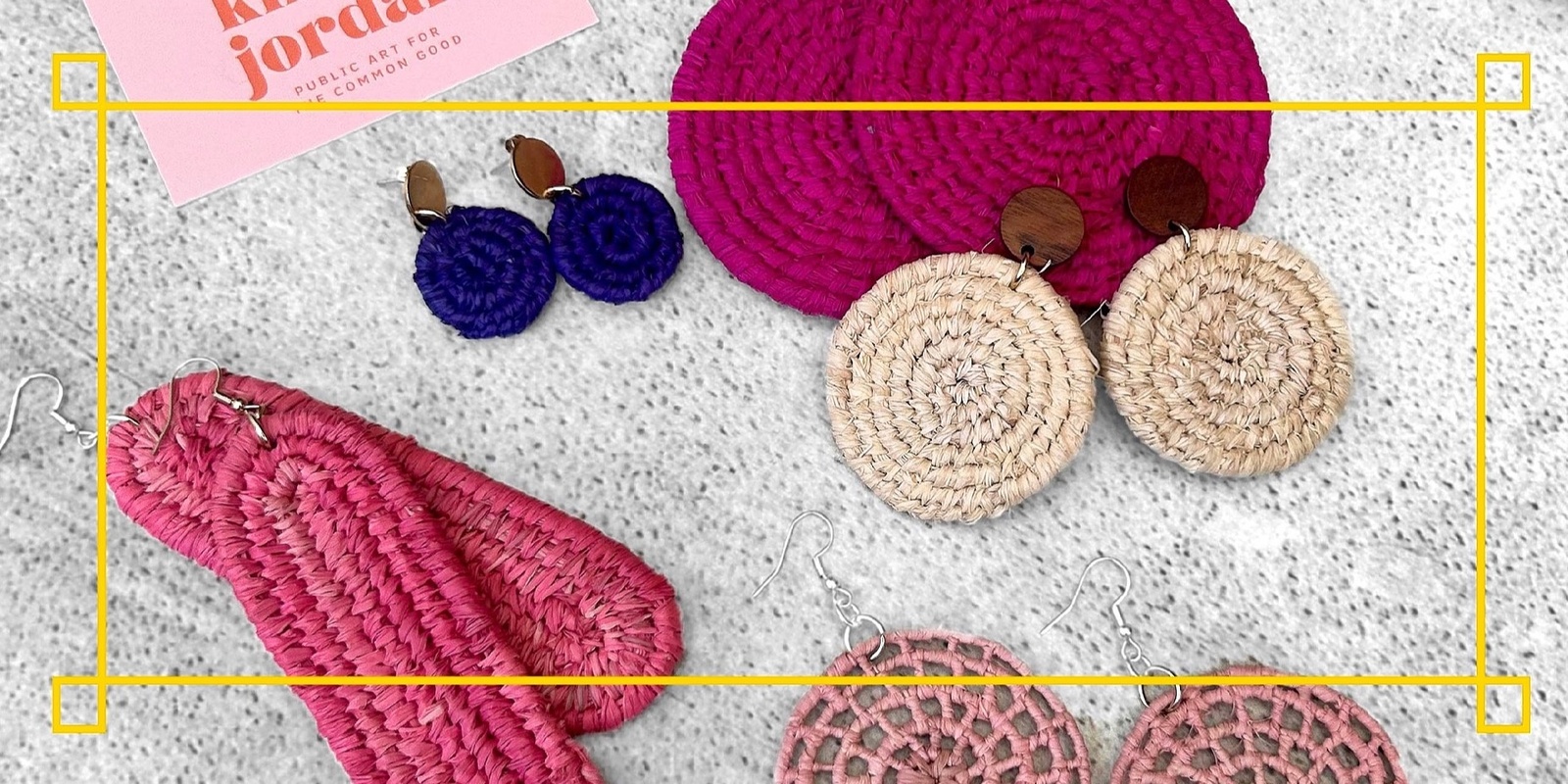 Banner image for Learn to Weave! Make a pair of beautiful raffia earrings 