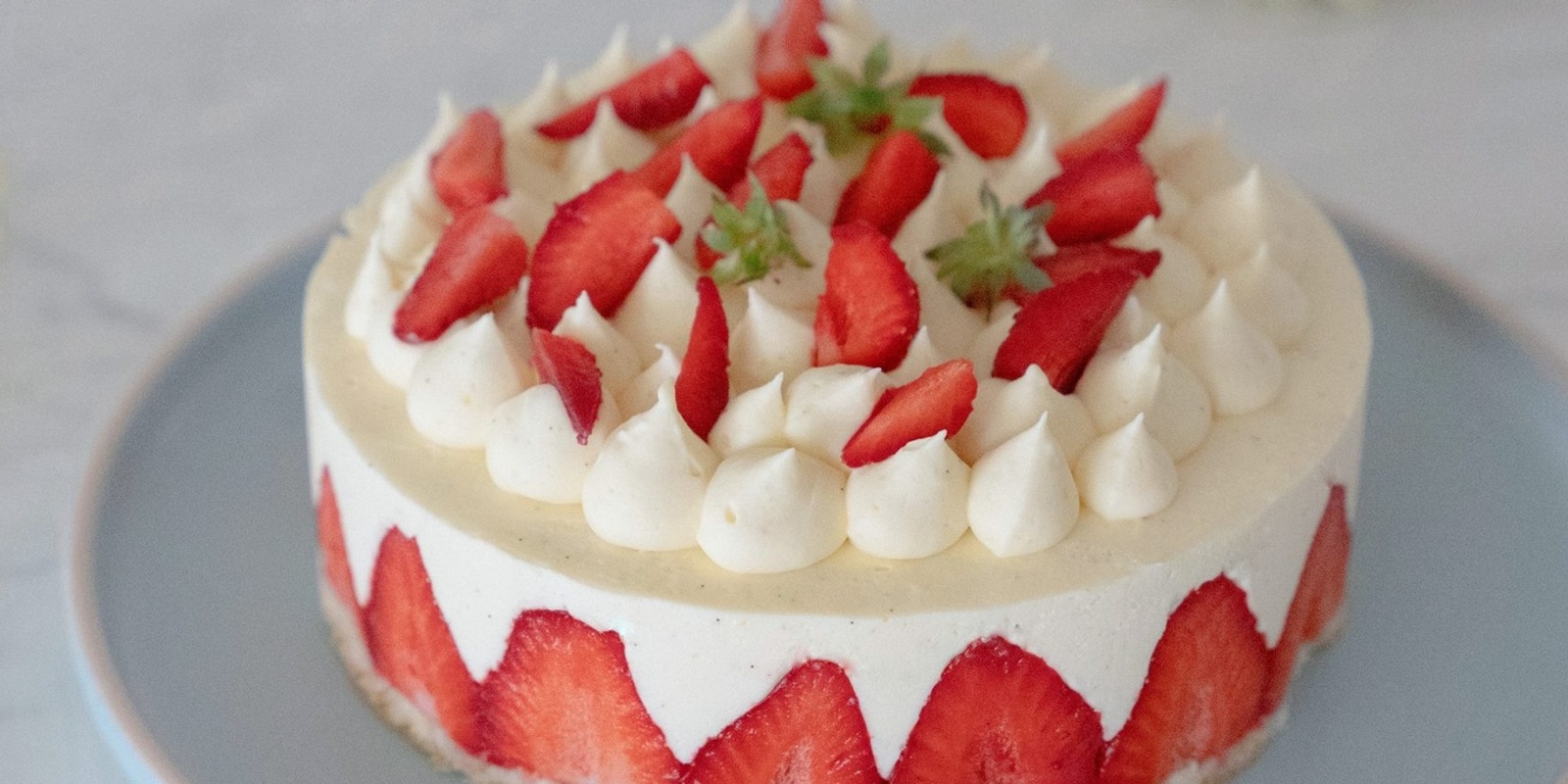 Banner image for Strawberry and Vanilla Fraisier- Ma Petite Pâtisserie baking class