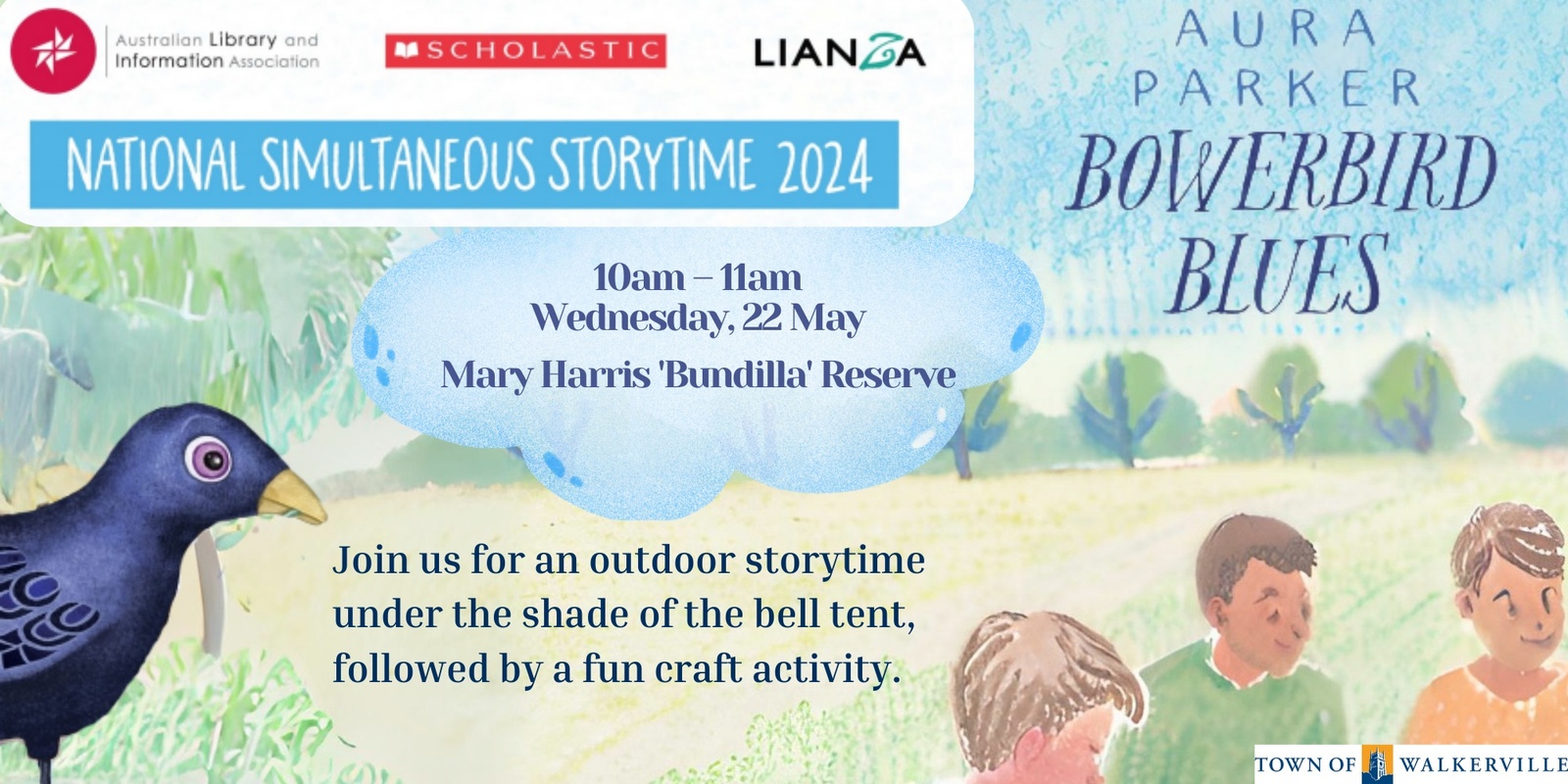 Banner image for National Simultaneous Storytime 2024 - Bowerbird Blues
