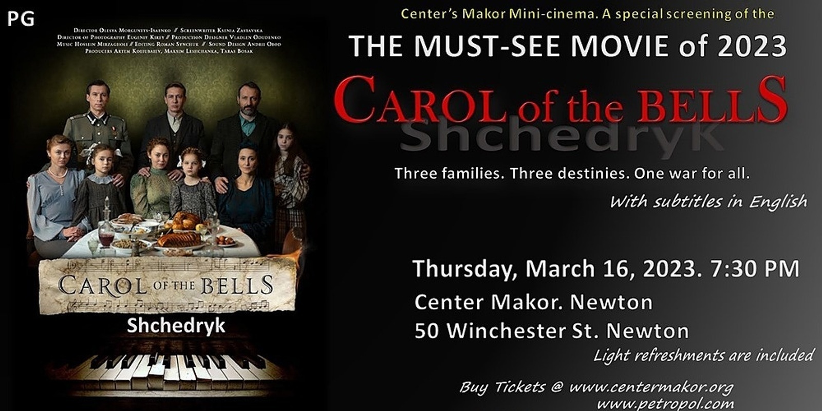 Banner image for Carol of the Bells / Schedryk