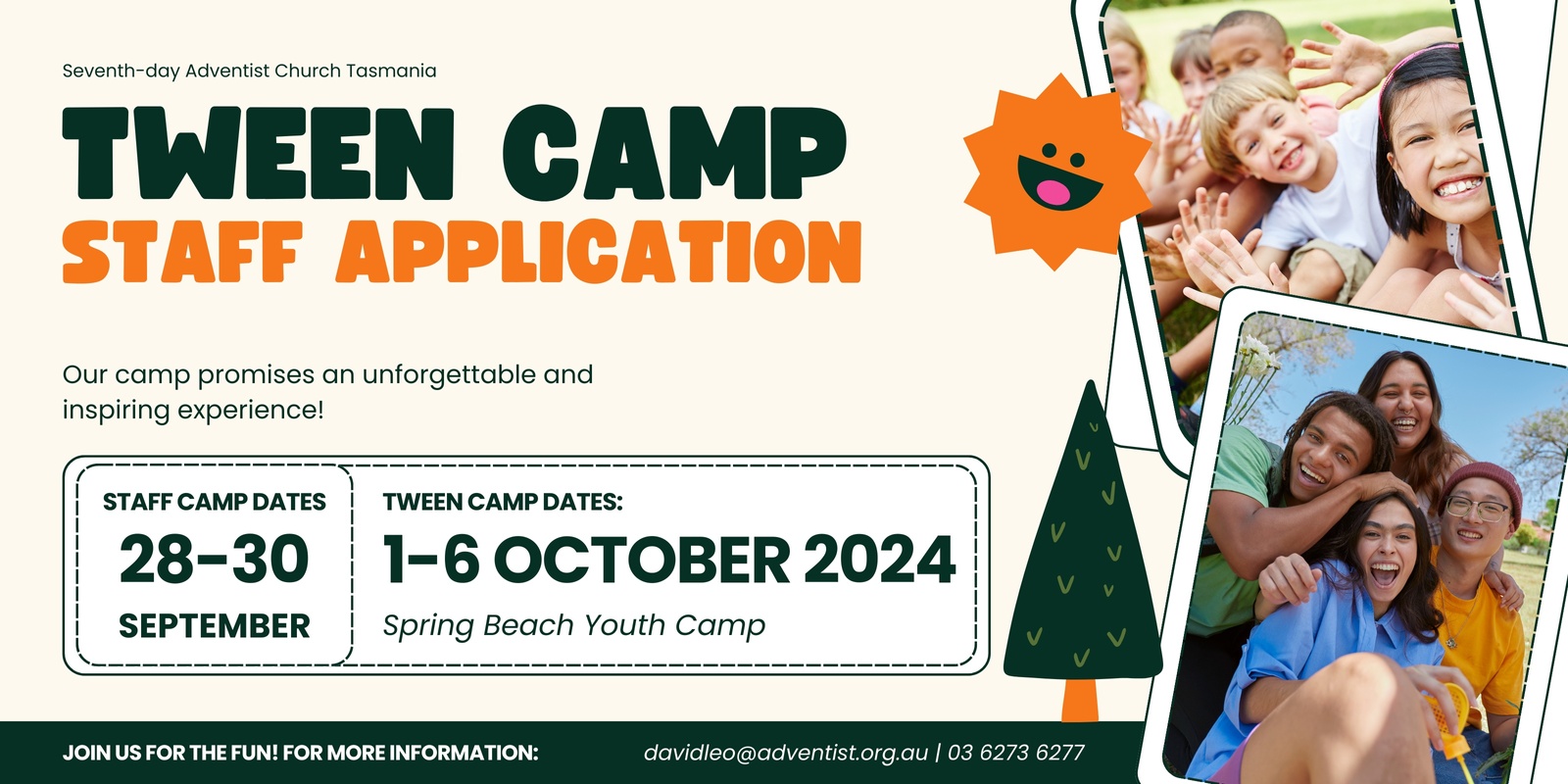 Banner image for Tween Camp Staff Application