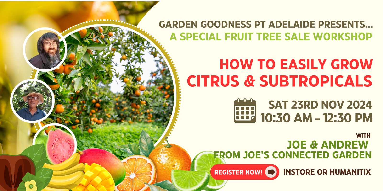 Banner image for Citrus & Subtropical Growing Workshop - Port Adelaide