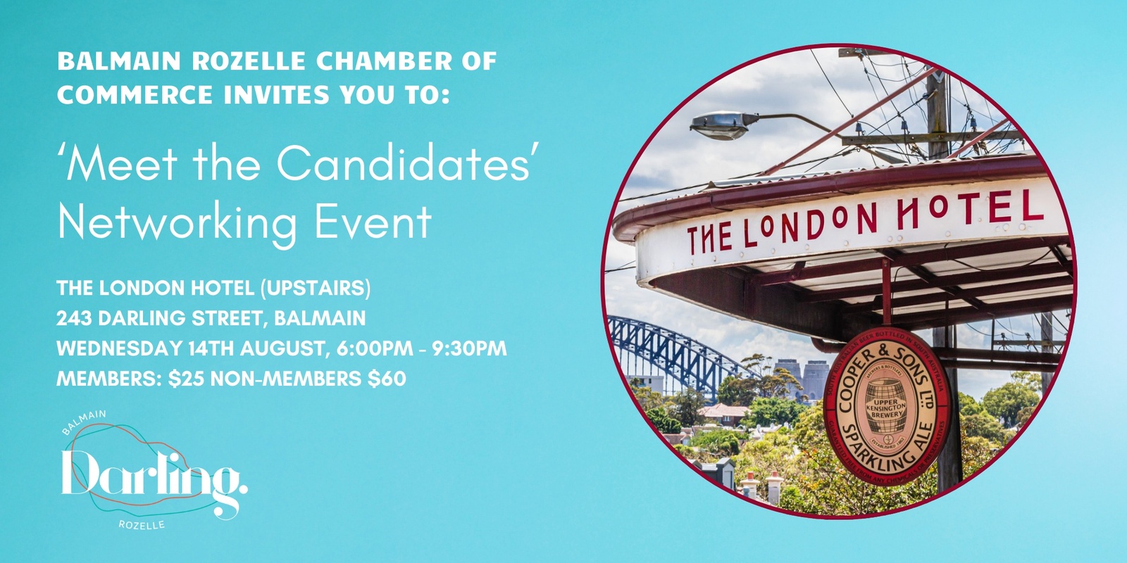 Banner image for Meet the Candidates Networking Event - Balmain Rozelle Chamber of Commerce 