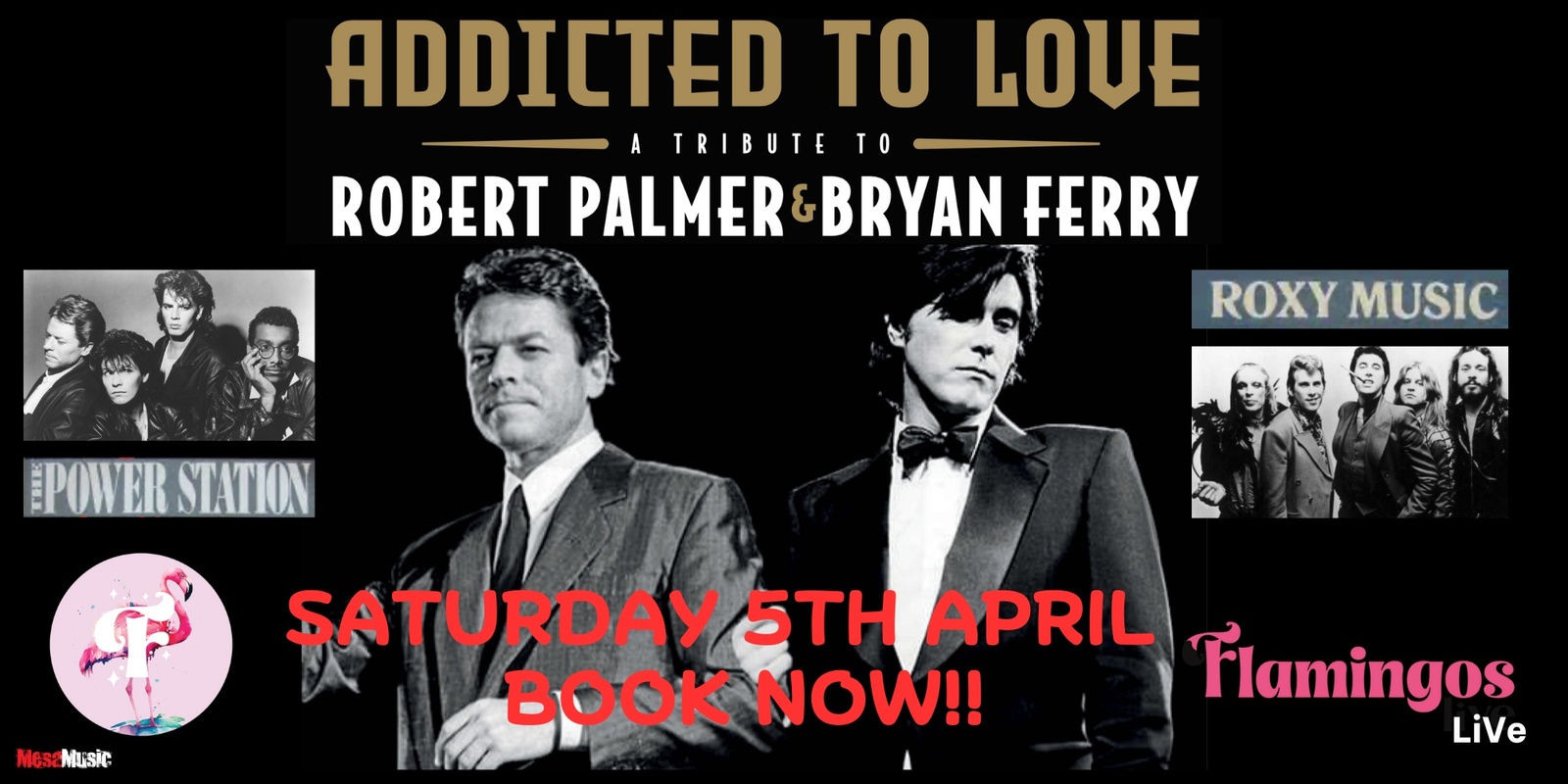 Banner image for Addicted To Love - A Tribute to Robert Palmer Bryan Ferry and Roxy Music