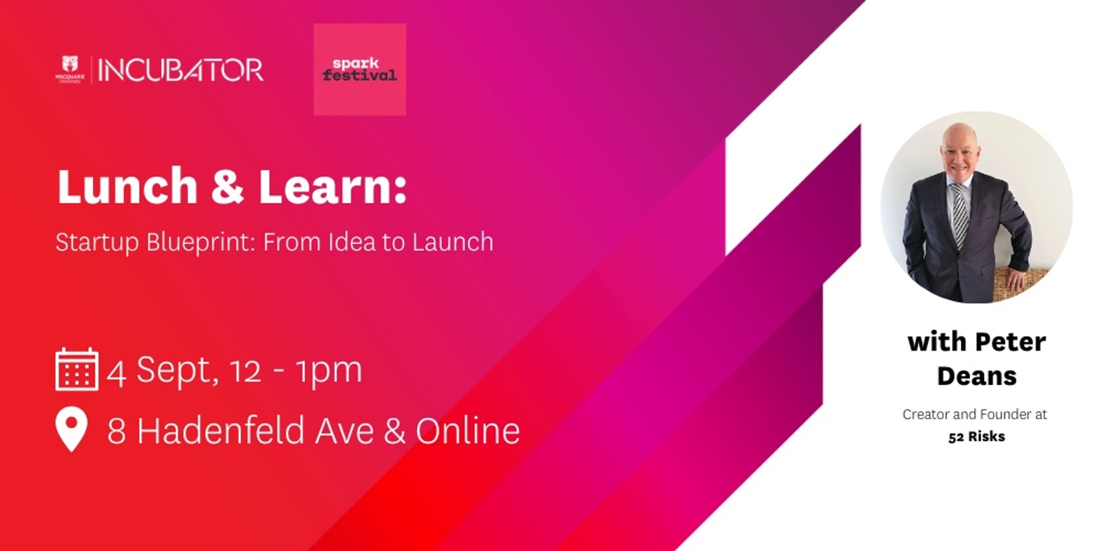 Banner image for MQ Incubator Lunch & Learn | Startup Blueprint: From Idea to Launch