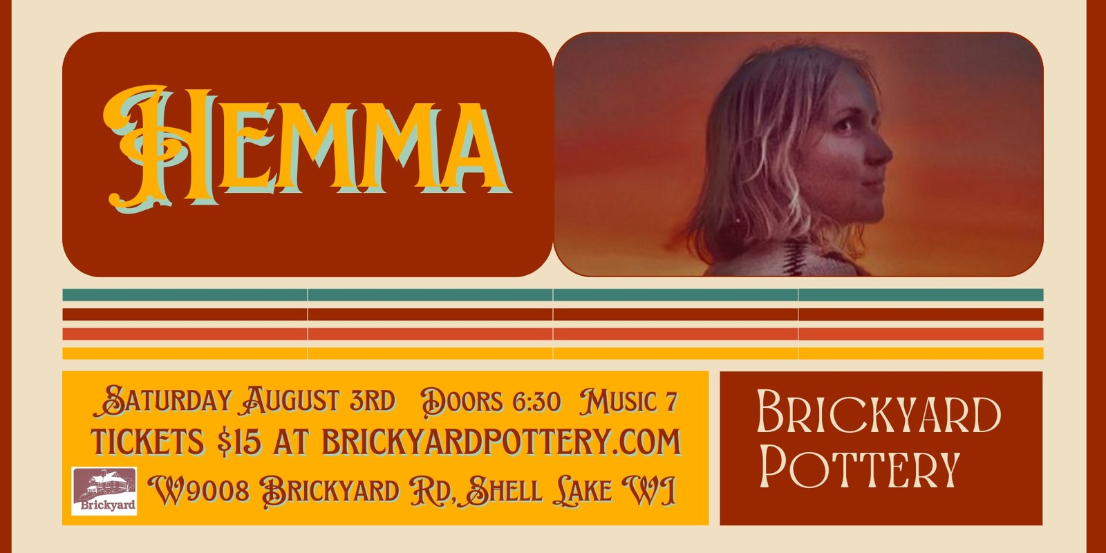 Banner image for Hemma | Live at Brickyard Pottery