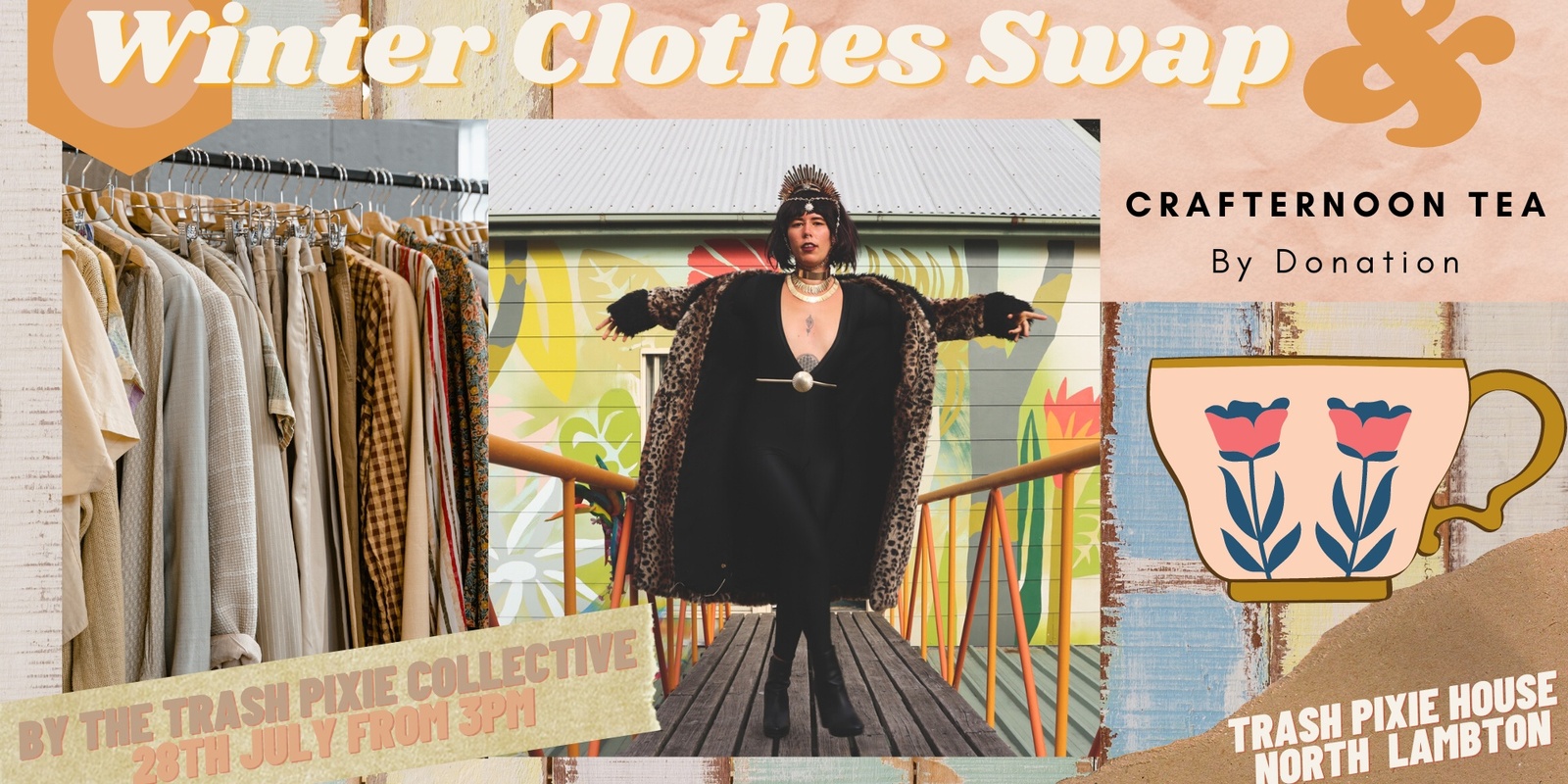 Banner image for The Trash Pixie Collective Presents: Winter Clothes Swap & Crafternoon Tea!