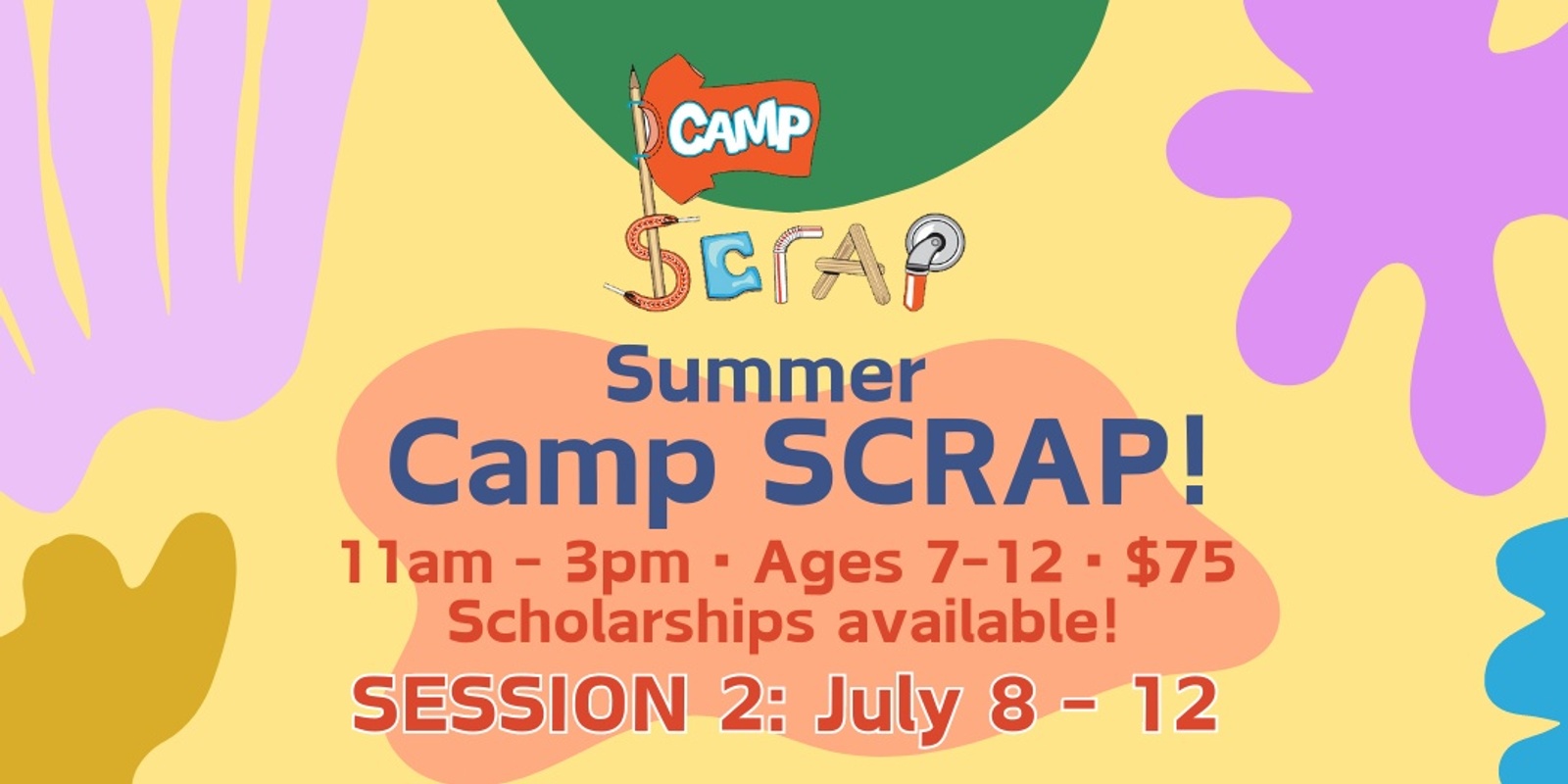 Banner image for Camp SCRAP: Nature Explorers • Mon, July 8 - Fri, July 12