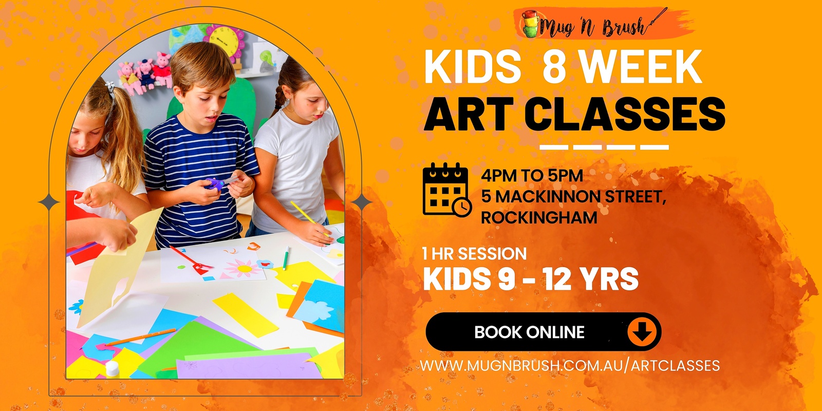 Banner image for Kids  9 - 12 yrs Art classes Mondays (8 Classes) - Commencing 22 April