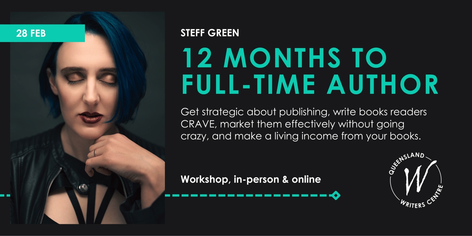 Banner image for 12 Months To Full-Time Author with Steff Green | GenreCon 2025: Alchemy