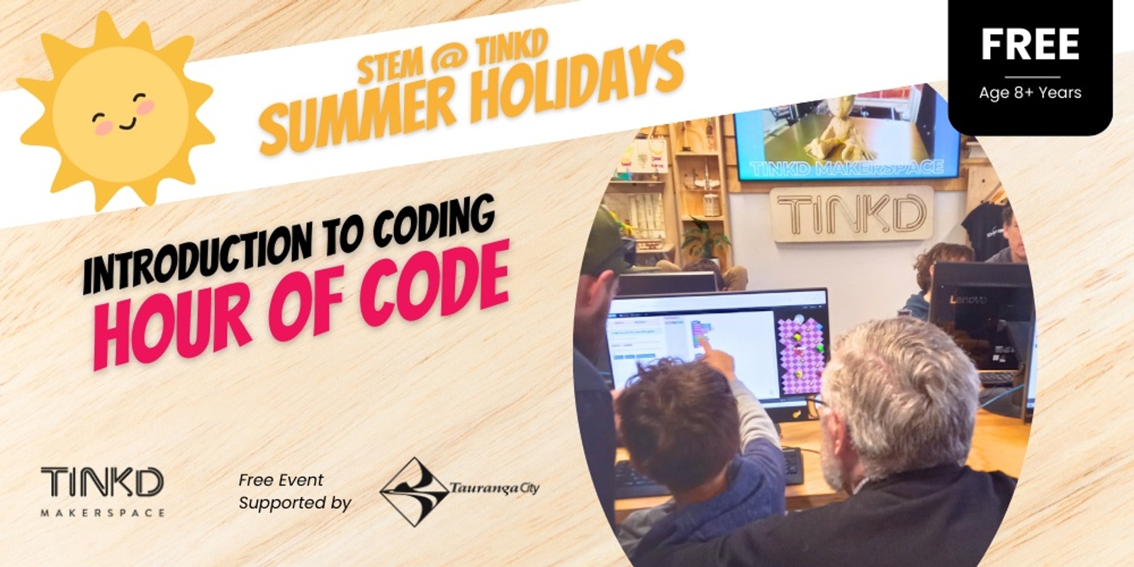 Banner image for Summer STEM @ Tinkd: Hour of Code (2)