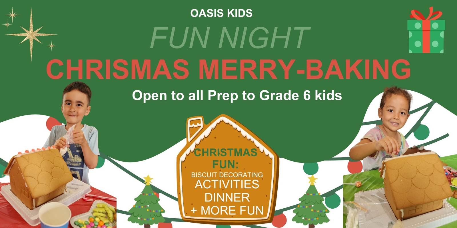 Banner image for Oasis Kids Fun Night: Christmas Merry-Baking