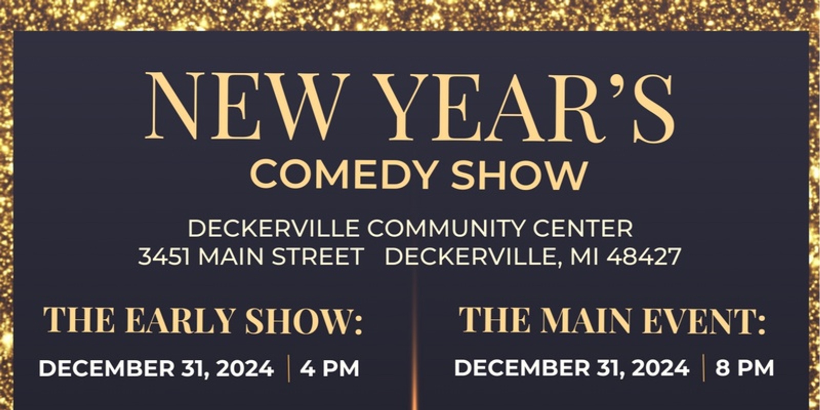 Banner image for New Year's Eve Comedy Show - The Early Show