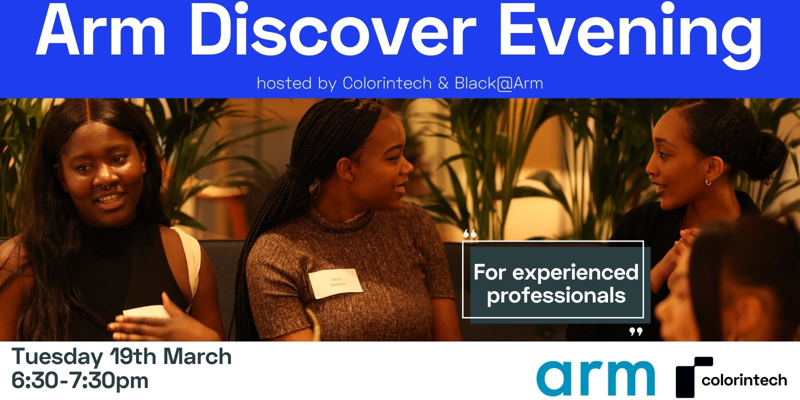 Banner image for Arm Discover Evening hosted by Colorintech & Black@Arm