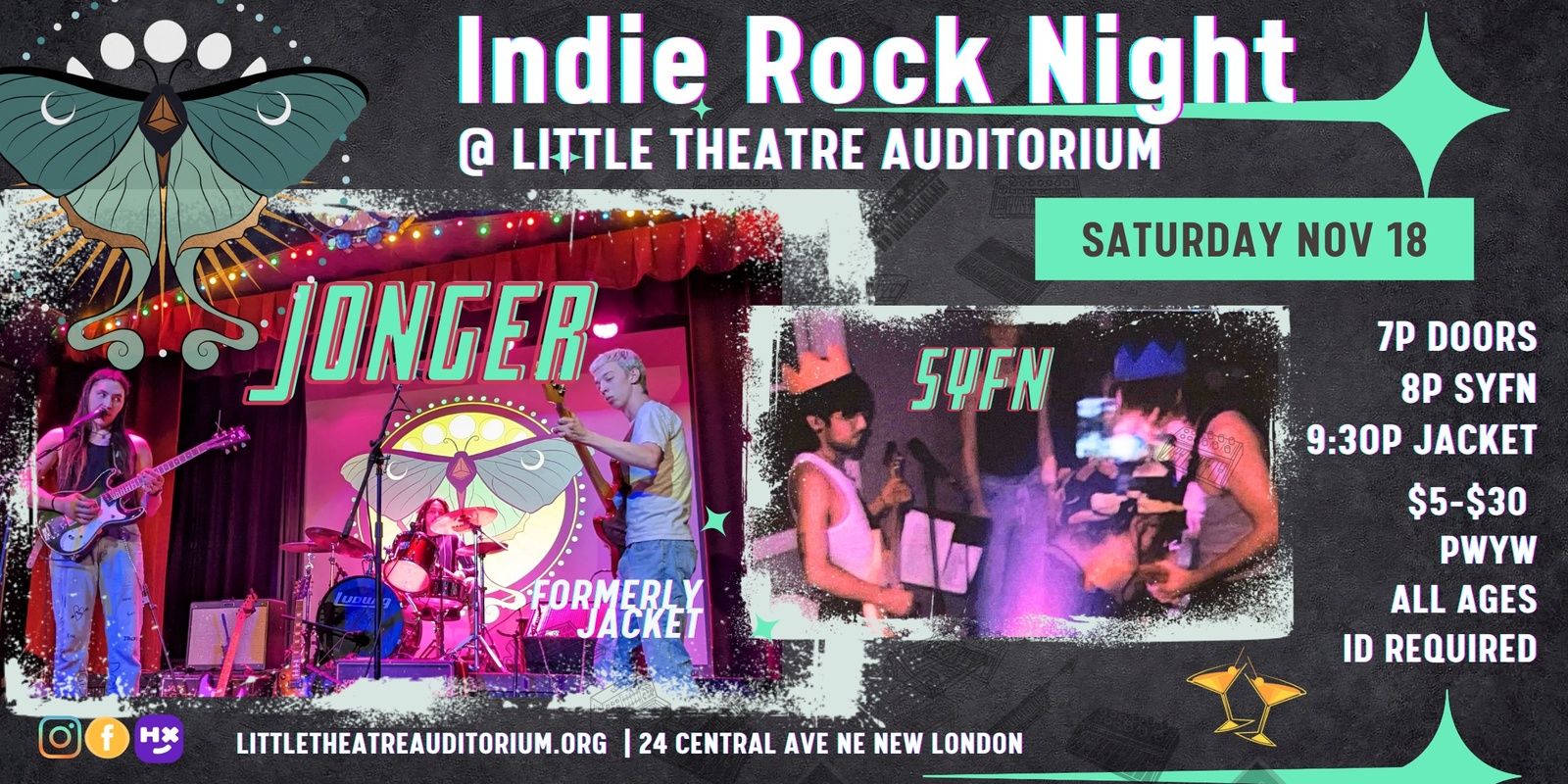 Banner image for Indie Night w/ JONGER (formerly Jacket) AND SYFN