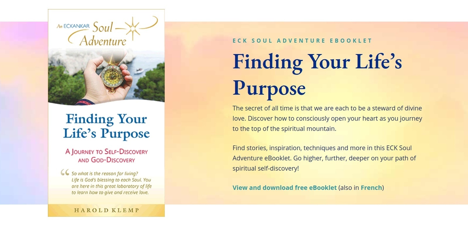 Banner image for Finding Your Life’s Purpose