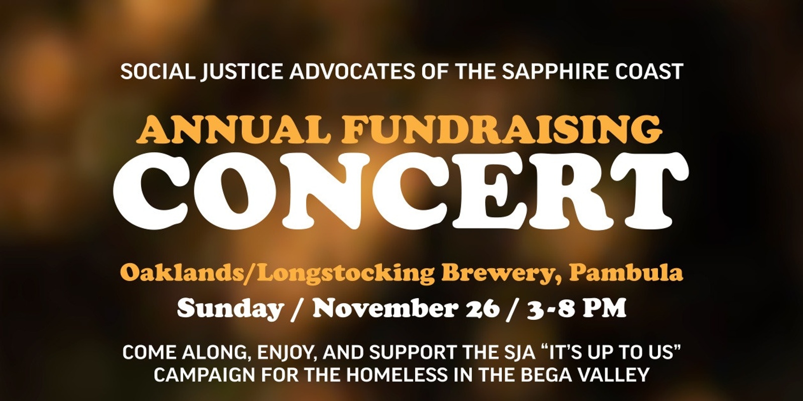 Banner image for Social Justice Advocates Benefit Concert 2023