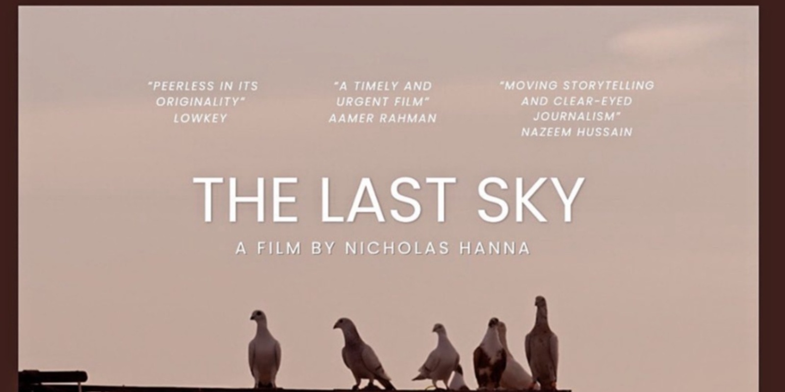 Banner image for The Last Sky- Fundraiser movie night for Palestinian Australian New Zealand Medical Association (PANZMA)