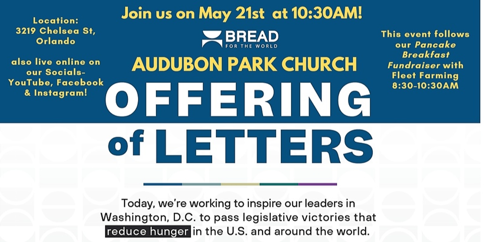 Audubon Park Church Offering of Letters