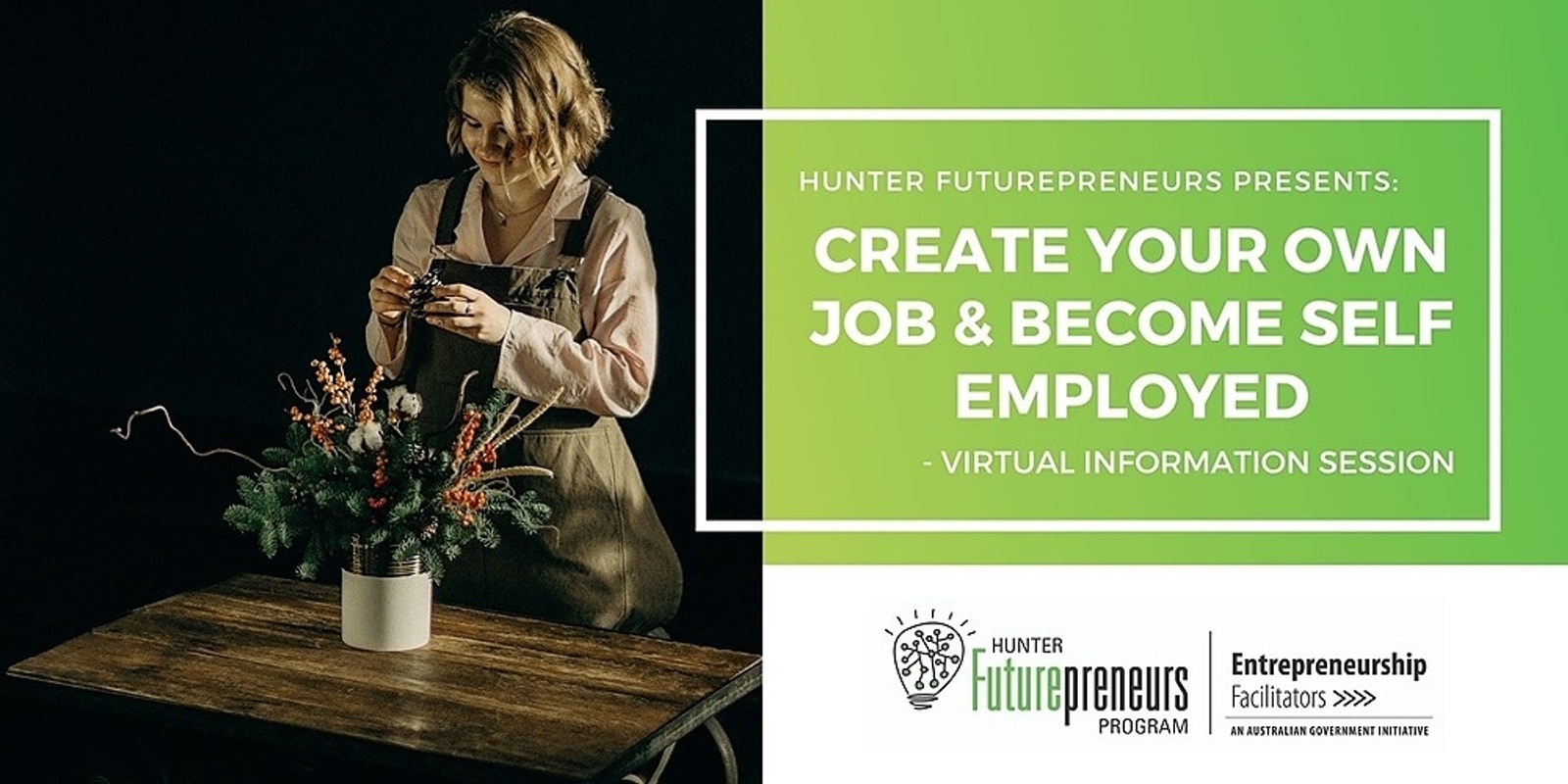 Banner image for Virtual Create Your Own Job & Become Self-Employed Session - 16th March