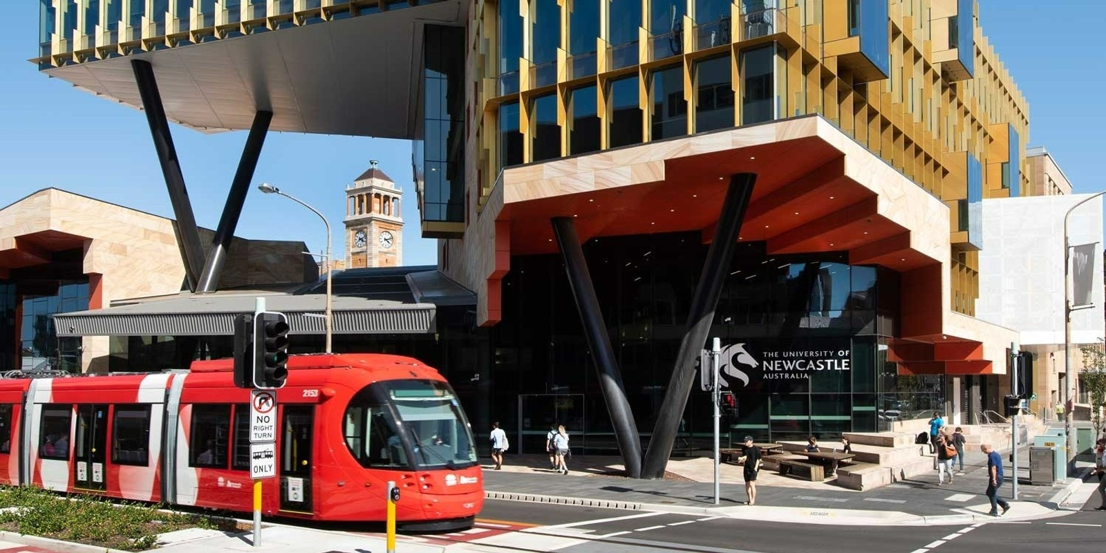 Newcastle Business School's banner