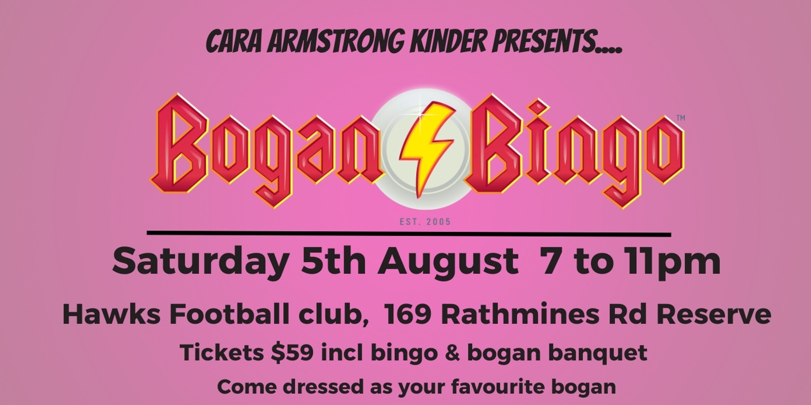 Banner image for Bogan banquet & bingo 