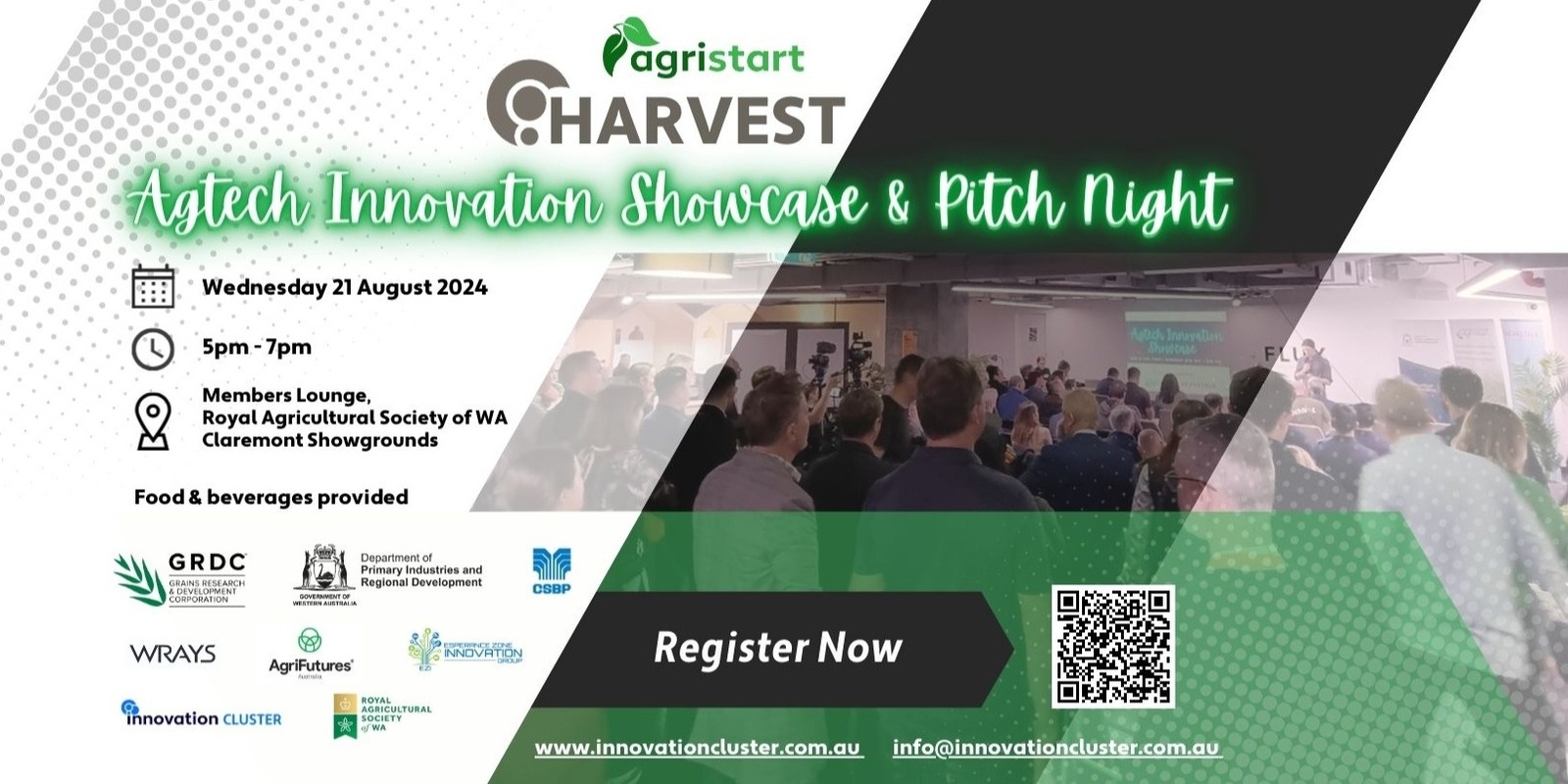 Banner image for HARVEST Agtech Innovation Showcase & Pitch Night 2024