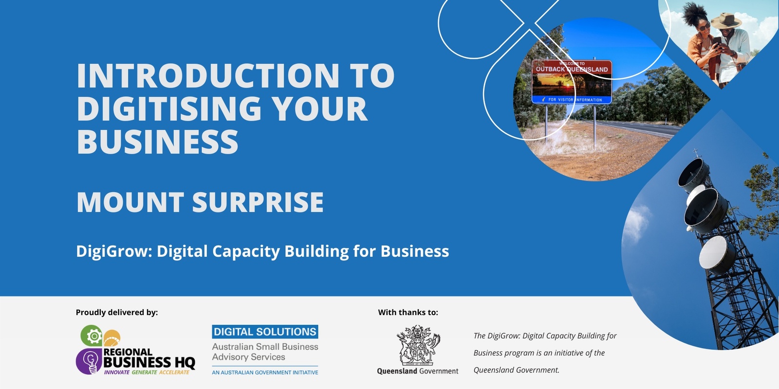 Banner image for Introduction to digitising your business - Mount Surprise