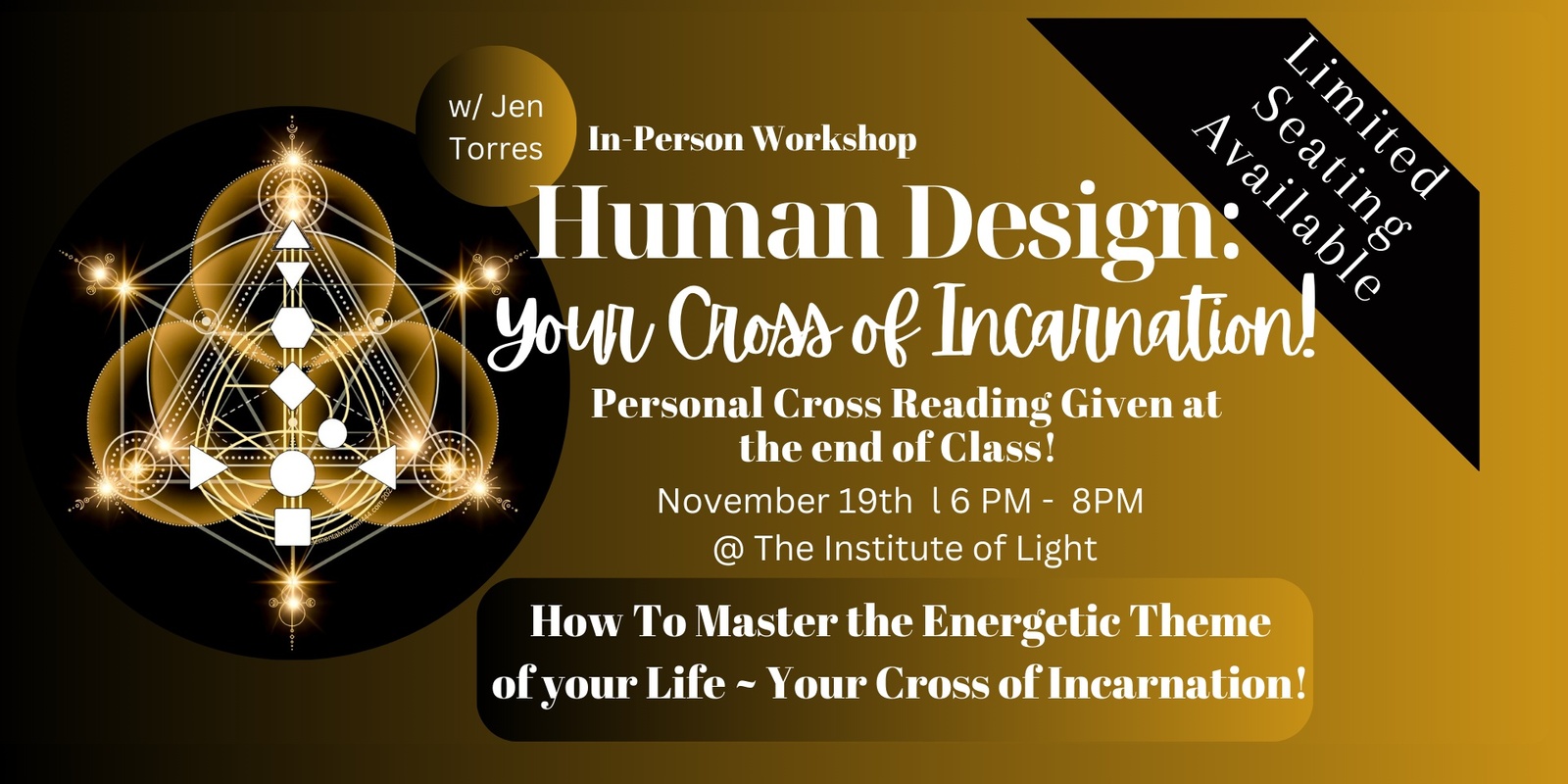 Banner image for Your Human Design Cross of Incarnation: Understanding the "Energetic Theme" of Your Life!