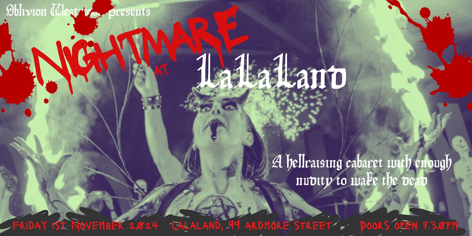 Banner image for Nightmare at LaLaLand - A Halloween Cabaret Show