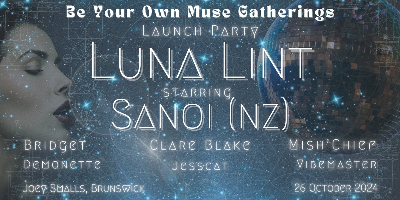 Banner image for Luna Lint - Be Your Own Muse Gatherings Launch Party