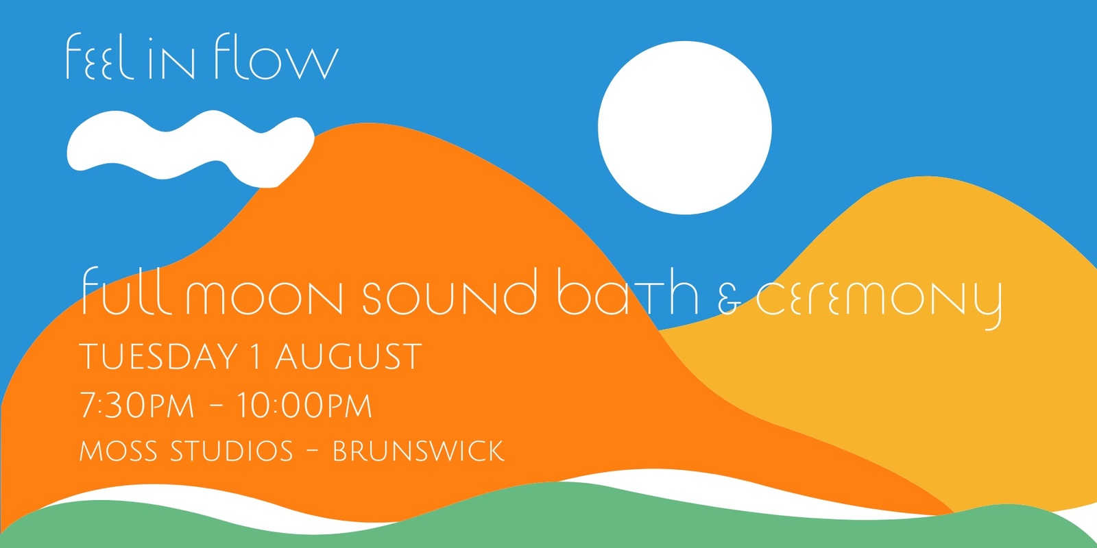 Banner image for Sound Bath & Full Moon Ceremony (August) - Feel in Flow