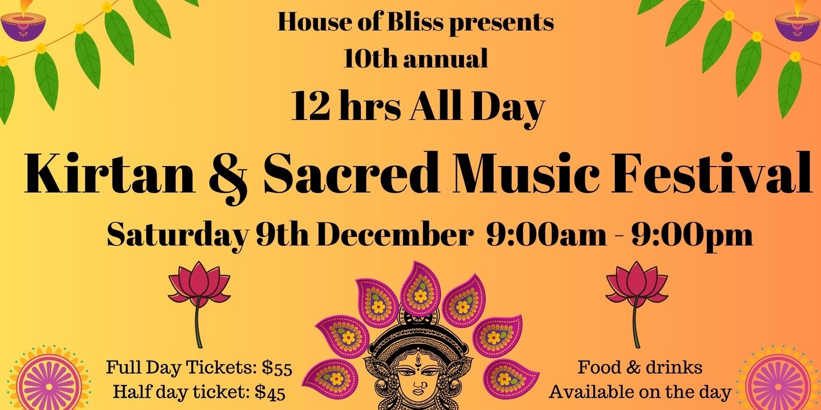 Banner image for House of Bliss 10th annual Kirtan Festival 