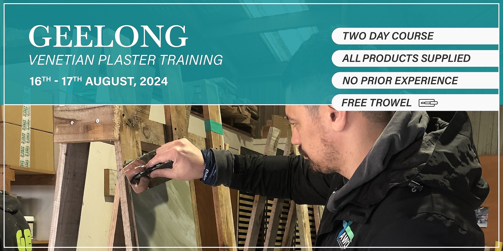 Banner image for Geelong Venetian Plaster Training - (16th - 17th August, 2024)