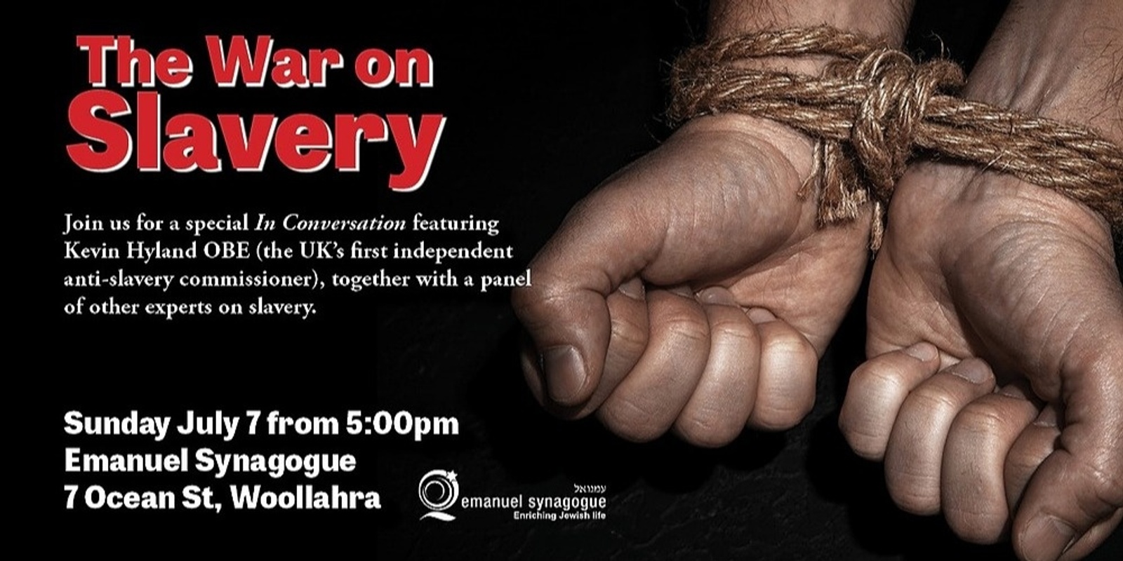 Banner image for The War On Slavery - a panel discussion