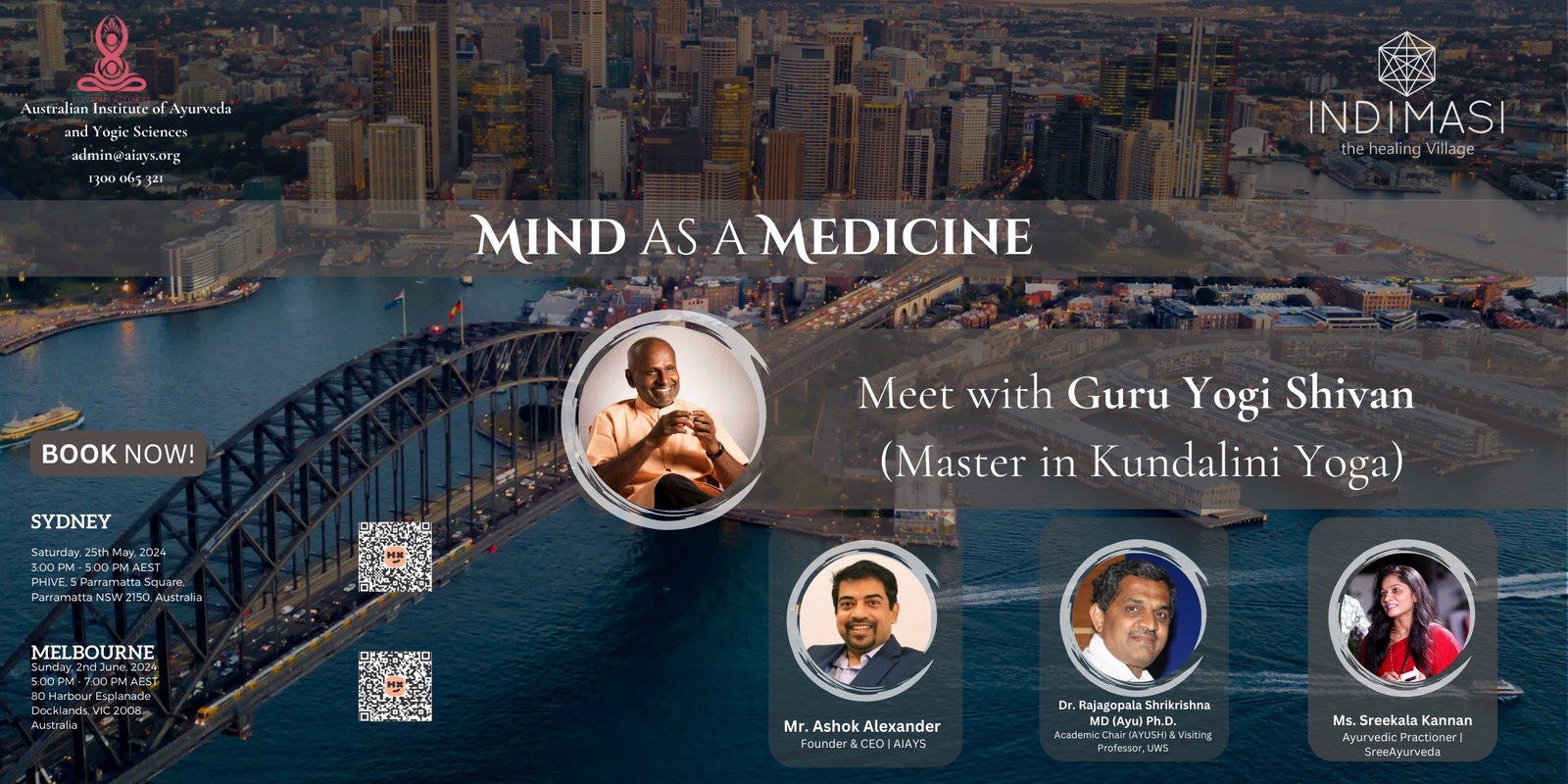 Banner image for Mind As Medicine With Yogi Shivan-Sydney Event Registration