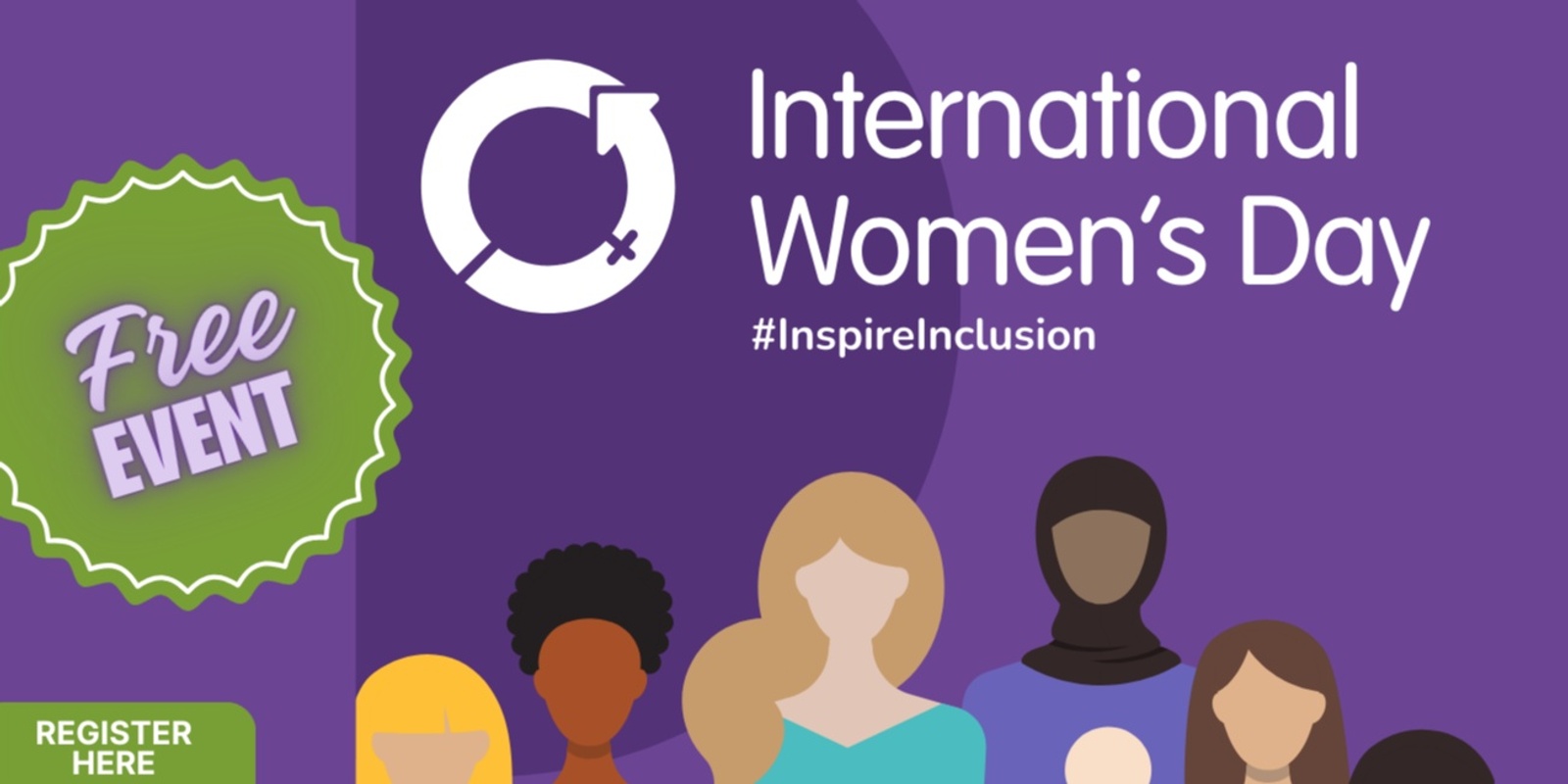 Banner image for International Women's Day #Inspireinclusion