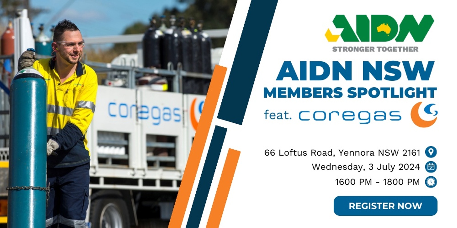Banner image for AIDN NSW Networking Event hosted by Coregas