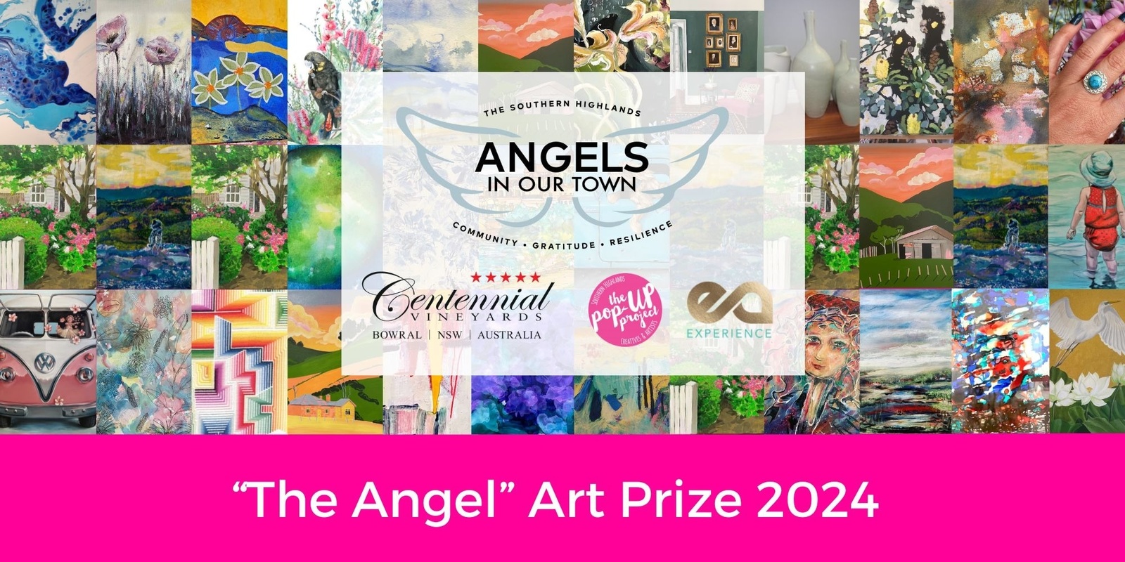 Banner image for Official Opening of "The Angel" Angels In Our Town Art Prize: Centennial Vineyards 