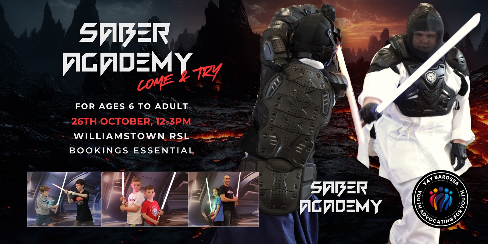 Banner image for Saber Academy Come & Try - YAY Barossa 