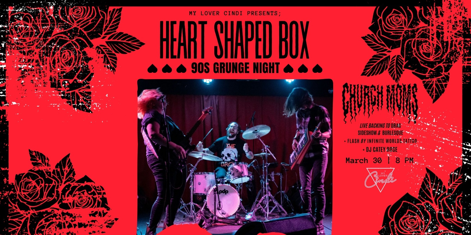 Banner image for HEART SHAPED BOX 90s Grunge Night