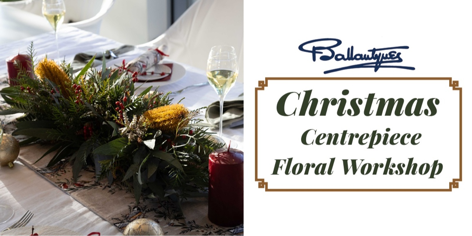 Banner image for Christmas Centrepiece Floral Workshop