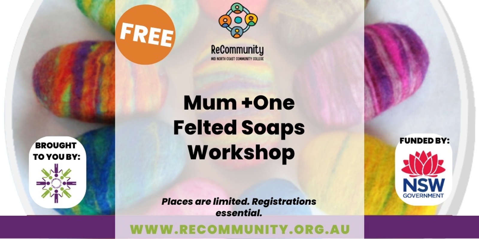 Banner image for Mum + One Felted Soaps | WAUCHOPE